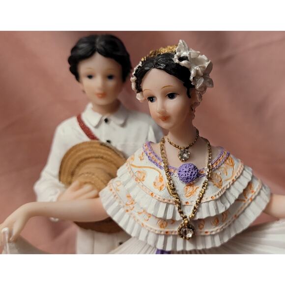 MONTEFIORI COLLECTION FLAMINGO COUPLE DANCERS FIGURINES DANIEL'S COLLECTION 8”H - Picture 2 of 11